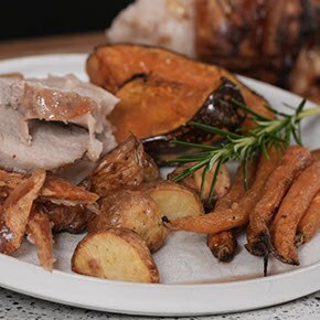 Crispy Roast Pork with Pumpkin