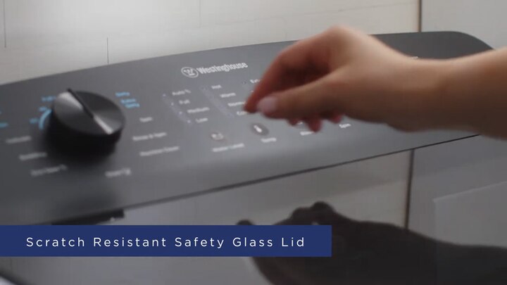 Westinghouse Top Load Washing Machine | Premium glass lid