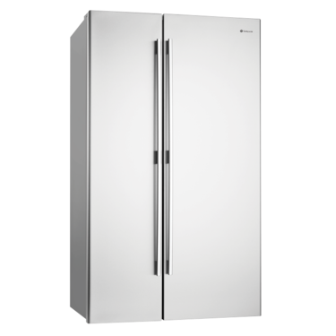 700L stainless steel, side x side fridge