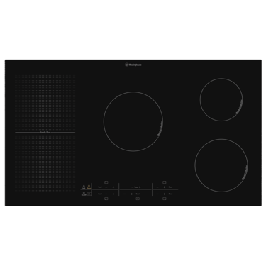 90cm 5 zone induction cooktop