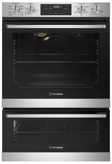 60cm multi-function 8/5 duo oven, stainless steel