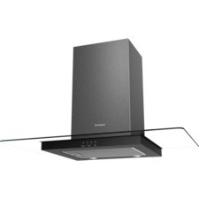 90cm Canopy rangehood, dark stainless steel