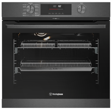 60cm multi-function 10 pyrolytic oven with AirFry, dark stainless steel