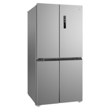 496L Quad Door Fridge - silver
