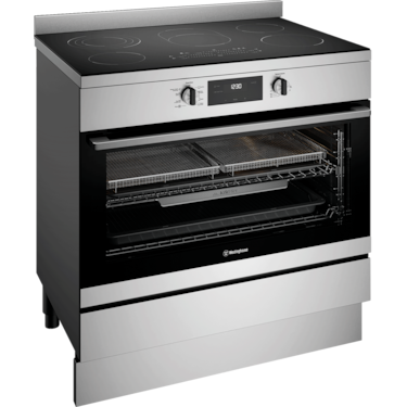 90cm electric freestanding oven with AirFry, stainless steel