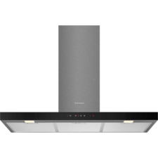 90cm Canopy rangehood, dark stainless steel